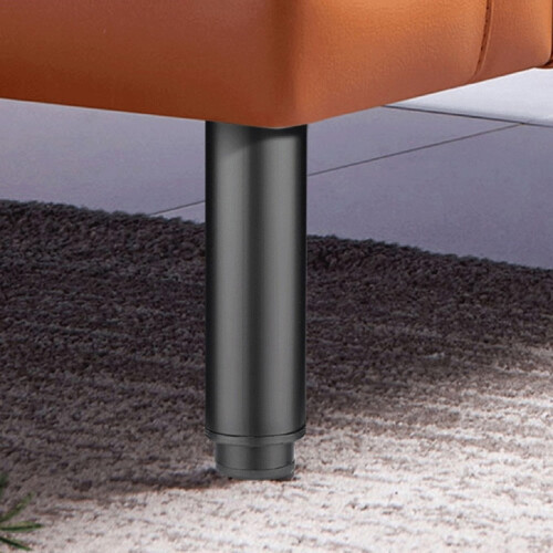 4 Pcs Adjustable Right Angle Support Sofa Legs Light-12cm Black 1