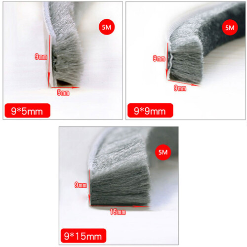 Multifunctional Window Wind Stopper Brush-White 9mmX15mmX5M 1