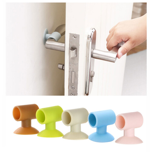 Silicone Anti-Collision Wall Protector Door Handle Crash-Green 2