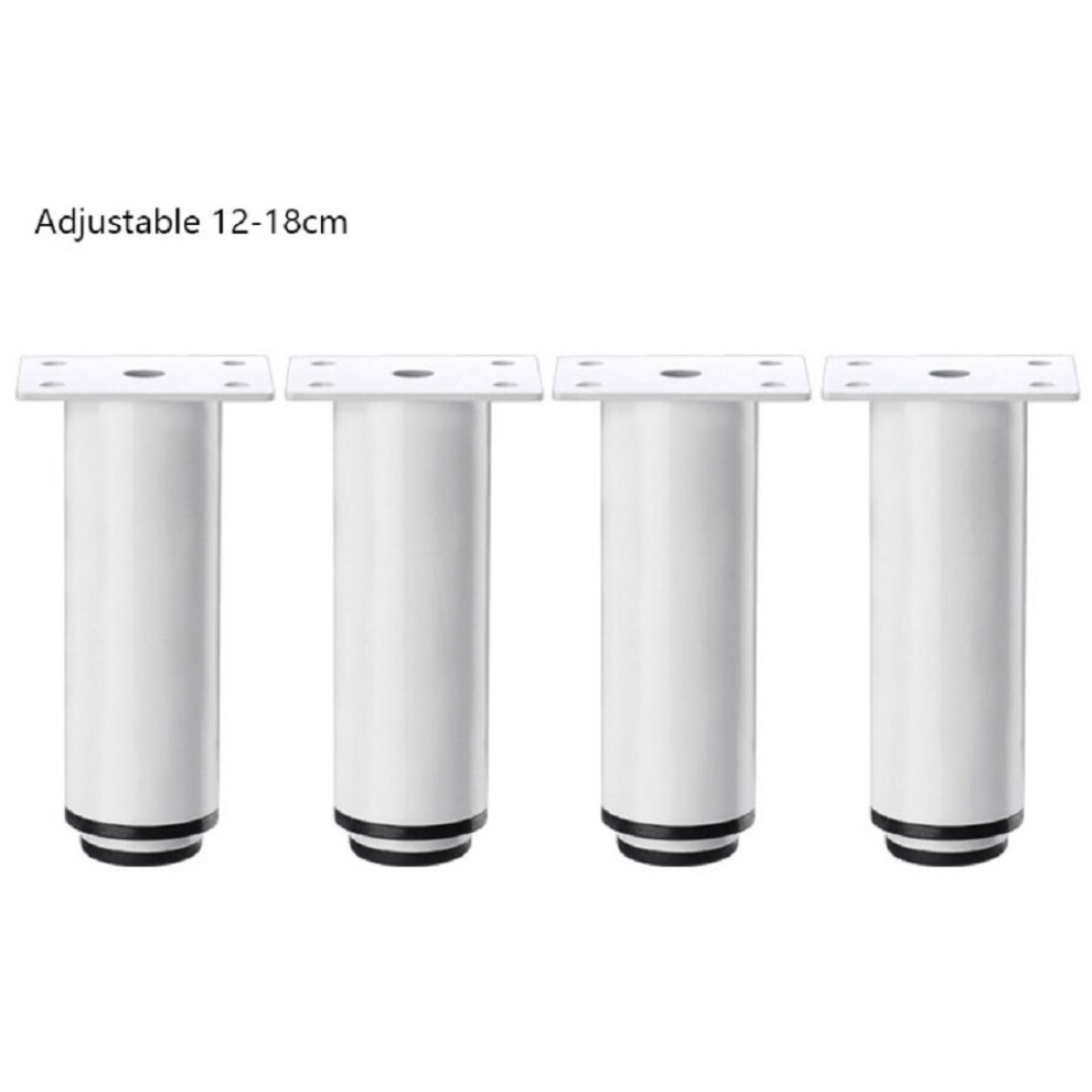4 Pcs Table Feet Sofa Bed Leg Iron Furniture Legs-12Cm White 7732000596094