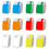 Network Cable Labels Sticker Colorful Waterproof-Blue 80 pieces 3