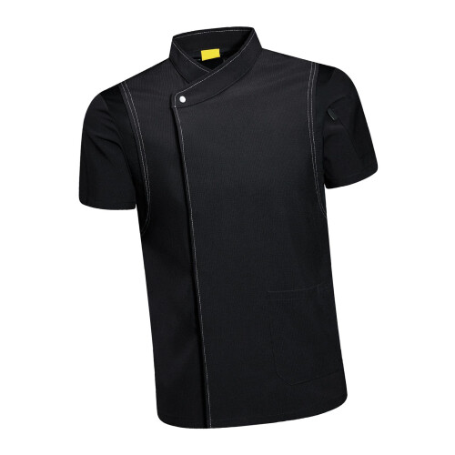 (Black, M) Food Service Jackets Men Women Work Coats Comfortable And Functional