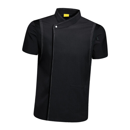 (Black, M) Food Service Jackets Men Women Work Coats Comfortable And Functional 1
