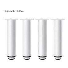 4 stuks verstelbare haakse ondersteuning bankpoten-18cm Wit