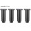 4 Pcs Adjustable Right Angle Support Sofa Legs Light-12cm Black 1