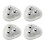 4 Pieces Self Adhesive Universal Wheels Rotatable Caster-White 1