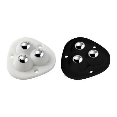 4 Pieces Self Adhesive Universal Wheels Rotatable Caster-White 1