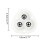 4 Pieces Self Adhesive Universal Wheels Rotatable Caster-White 4