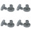 Korbräder für Geschirrspüler 8er-Pack DarkGrey 40 mm 1