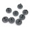 Korbräder für Geschirrspüler 8er-Pack DarkGrey 40 mm 7