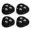 Self Adhesive Pulley Small Slide Wheels Boxes Caster Mini-Black 1