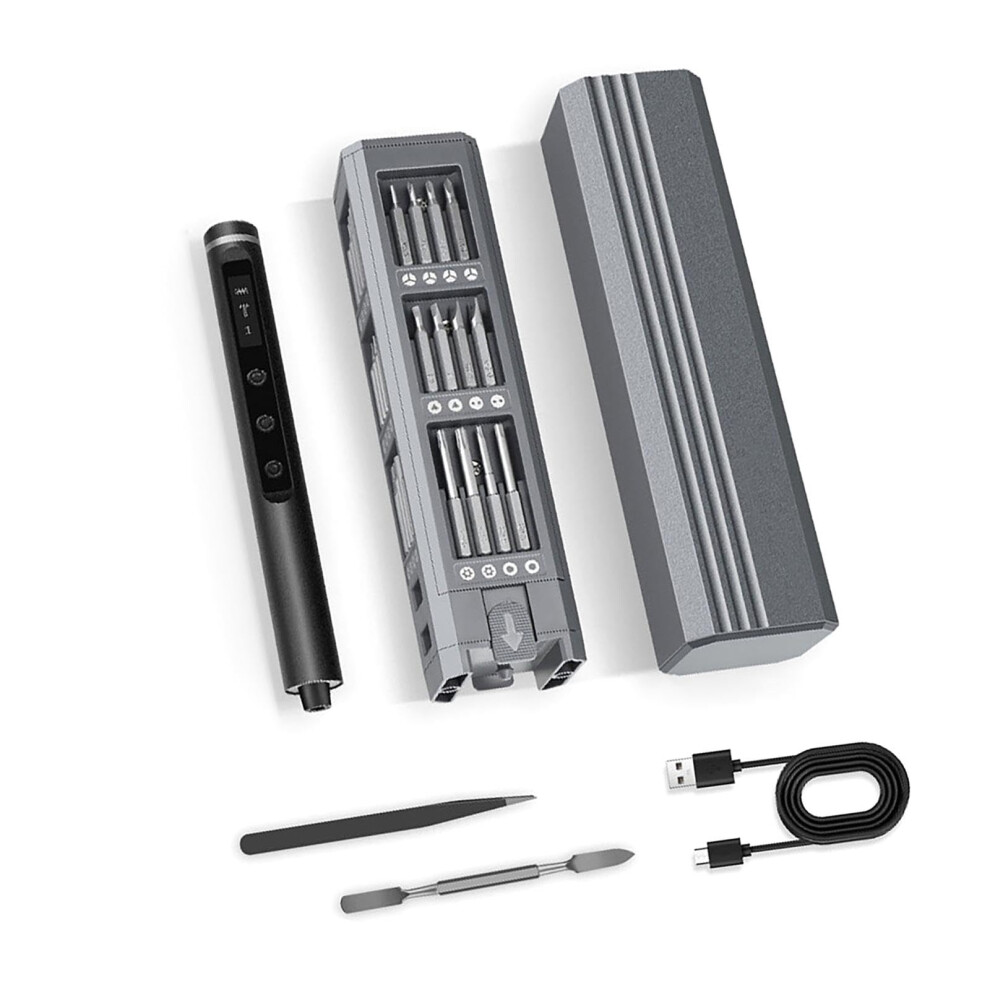 Multipurpose Electric Screwdriver Set 49Piece Kit For Electronics Ergonomic Handle, Magnetic Bits 9347817918014