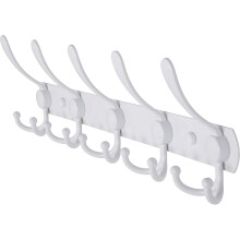 Versatile Wall Mounted Coat Rack, Premium Quality Heavy Duty Coat Hooks For Entryway, Mudroom, Bedroom (Matte Black, 1-Pack)