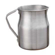 (silver, 2L) Milk Frothing Pitcher Elegant Pouring Jug Essential For Coffee