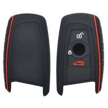 Für BMW F01 F35 F20 F30 3 5 7er Gummi Smart Key Remote Shell Silikon Schlüsselloses Fob-Case Cover 3 Knöpfe 2009 2011 2015 2019