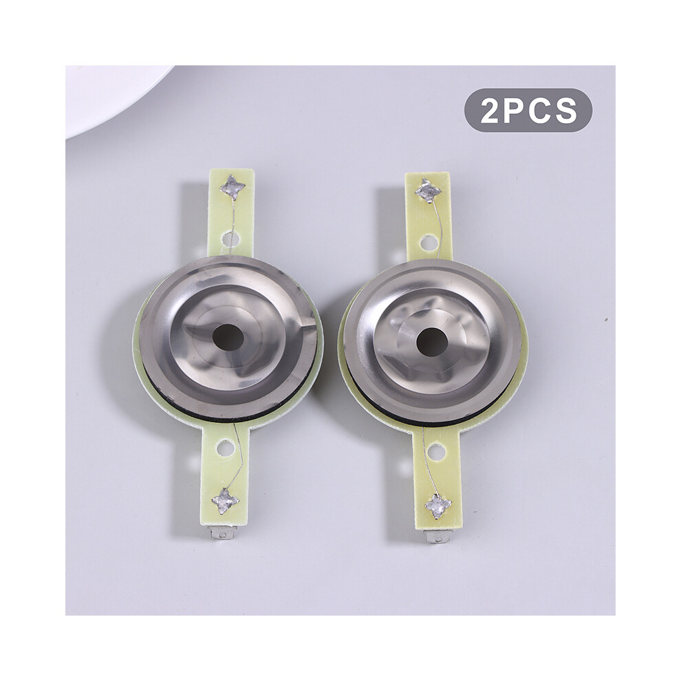 2Pcs 25.4Mm Tweeters Voice Coil Round Speaker Treble Coil Horn Titanium Film Copper Clad Alumium Diaphragm Repair Parts 6935161507218