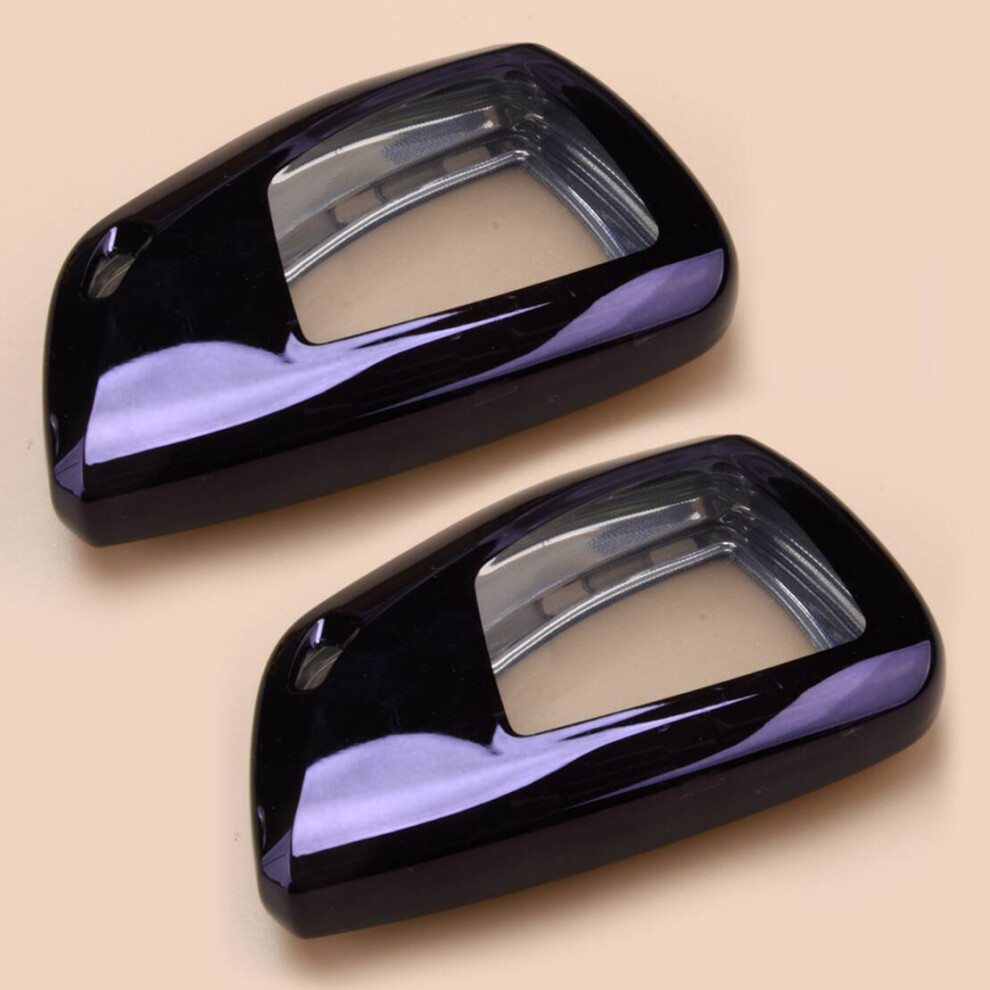 2Pcs Car Key Fob Cover Case Holder Bag Fit For Gmc Yukon Sierra Chevrolet Suburban Tahoe Silverado Purple 6935161505399