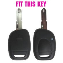 AX 1 Knopf für Renault Clio Kangoo Master Twingo Skin-Halter-Schutzhülle 1998 - 2008 Silikon-Autofernbedienung Schlüsselanhängerhülle
