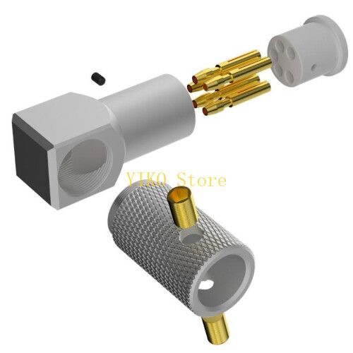 K32C Μαύρα Επιχρυσωμένα 5Pin DIN Connectors Jacks για Vintages LPs Πικάπ Recorders 2