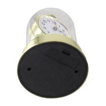 Wecker, antike Uhr, Wecker-Klingel, klassische Uhr, Schreibtisch-Uhr, leichte Helligkeit des Monitors, stabil