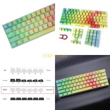 K32C PBT Mechanische Tastatur-Tastenkappen Gradient Rainbow für 108 Tasten Farbsub-Tastenkappe