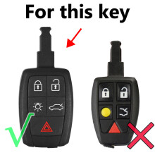 Für Volvo XC90 C70 S60 D5 V50 S40 C30 Silikon-Fernbedienung Schlüsselgehäuse Abdeckung Hülle Haut Hülle 5 Knopf