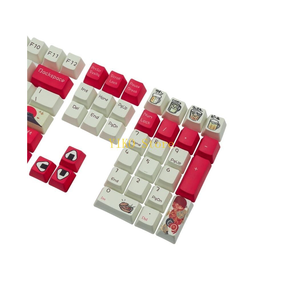K32c 108Keys Chinese Oem Profile Pbt Dye-Sublimation Keycaps Full Set For Mechanical Keyboard Mx Switch Dz60 Gk61 Sk61 6935161443943