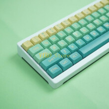 K32C 128Keys Bambus-Keycaps XDA Profil PBT Keycap FarbstoffSublimation für 61 104 108