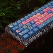 K32C Hechi Lotus Night Keycaps XDA Profil PBT DyeSublimation 126 Keys Keycap Set