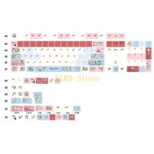 K32C PBT Keycaps 137 Flower Keycaps PBT Dye Sublimations Kirschprofil