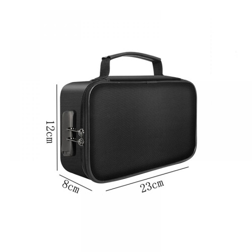 Document Bag With Lock, Fireproof Zipper Multiple Security Protection, For Important Files 1