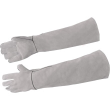 Gants de manipulation d'animaux en cuir de vachette renforcé anti-griffures, confortables, résistants à la chaleur et aux morsures, pour le