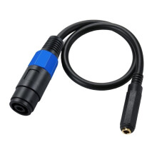 652F 1/4" Weib-zu-Speakon-Weibchen-Steckkabel-Patch SpeakON-Stecker an 6,35-mm-TS-Lautsprecherverbindungskabel
