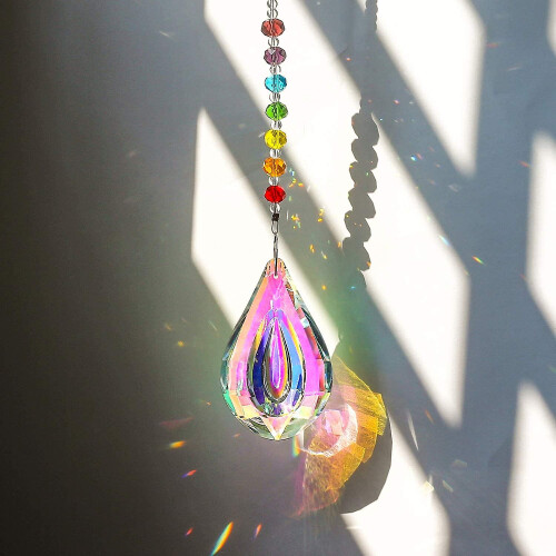 Μοναδικό δώρο, κρυστάλλινο πρίσμα Suncatcher για διακόσμηση σπιτιού, υλικό K9Crystal που 1