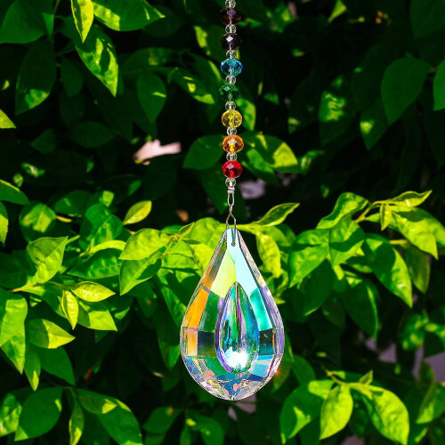 Μοναδικό δώρο, κρυστάλλινο πρίσμα Suncatcher για διακόσμηση σπιτιού, υλικό K9Crystal που 2