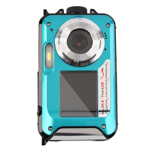 48MP Image Resolution Underwater Camera Recording While Charging Micro SD Card Support Anti-Shake Function Selfie Dual Screens Design Waterproof 2