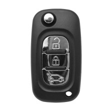 Auto-Fernbedienungsschlüsselhülle für Renault Fluence Megane Clio Kangoo Master Modus Schlüsselersatz Reparaturkit 3 Knopf