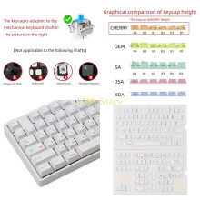 K32C Keycap Dye Sublimation Cherry Profile Mechanische Tastatur PBT Keycap 121Keys