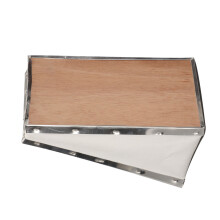 Soufflet à fumoir à abeilles en PVC, cuir, boîte en contreplaqué 19x12cm, outil d'apiculture