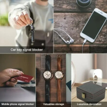 1X Mobilfunkbox Auto schlüsselloser Signalblocker Diebstahlsicherung Faraday-Box Schlüsselanhänger strahlensichere Sicherheit NÜTZLICH