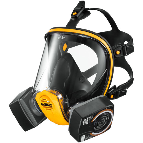 DeWalt Dewalt Medium A2P3 Filter Full Face Protection Mask Visor Dust Mask Respirator