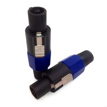 voor NL4FC Speakon 4Pole Plug Audios Speaker Connector 200(MΩ)Ronde speakerstekker met twist lock Speakon Kabeladapter