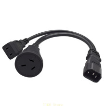 K32C IEC320 C14 zu AU US 3-Loch Stromadapterkabel 3 Anschlüsse männlich zu weiblich Strom