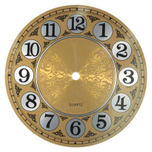 Uhrzubehör Zifferblatt 7 Zoll Aluminiumzifferblatt Zifferblatt Arabische Zifferndurchmesser 180 mm Flachprofil Metallwanduhr