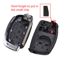 3-Knopf-Auto-Uncut-Case Falten-Flip-Remote-Schlüsselhülle für Hyundai Creta I20 Tucson Elantra Santa fe Solaris ix35 ix45