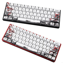 K32C 71 Tasten PBT Keycap Plum Blossom Double-shot OEM für 61/64/68/84/87