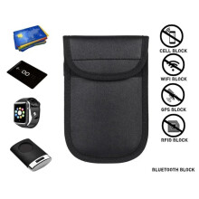 2Pcs Car Key Signal Blocker Case Faraday Cage Fob Pouch Keyless RFID Blocking Bag Anti-Theft Signal Key Cover