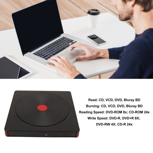 Ultrasottile unità esterna Blu-ray USB 3.0 Tipo C per PC/Mac 2