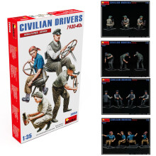 MIN38050 - Miniart 1:35 - Civilian Drivers 1930-40s