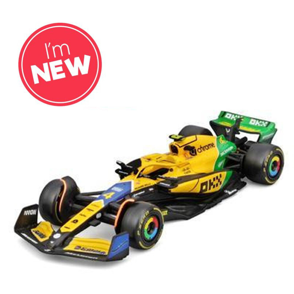 Bburago F1 Mclaren Mcl38 2024 Norris - Senna Livery 1:43 Model B18-38214Ns
